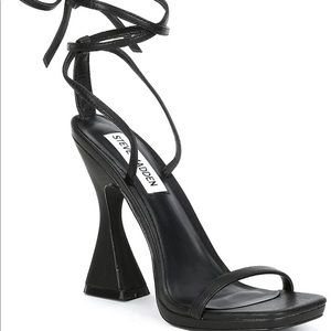 Steve Madden Lafayette Ankle Wrap Square Toe Heels